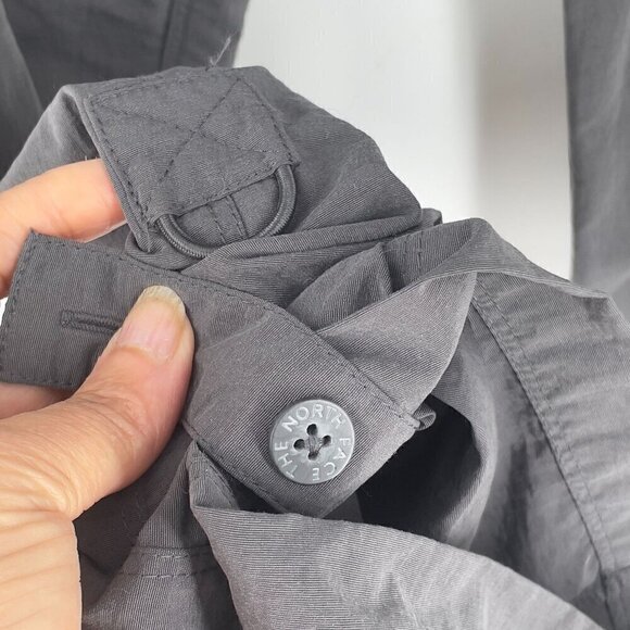 The North Face Women's Large Convertible Cargo Nylon Hiking Sport Grey T150 T550 - Picture 4 of 13